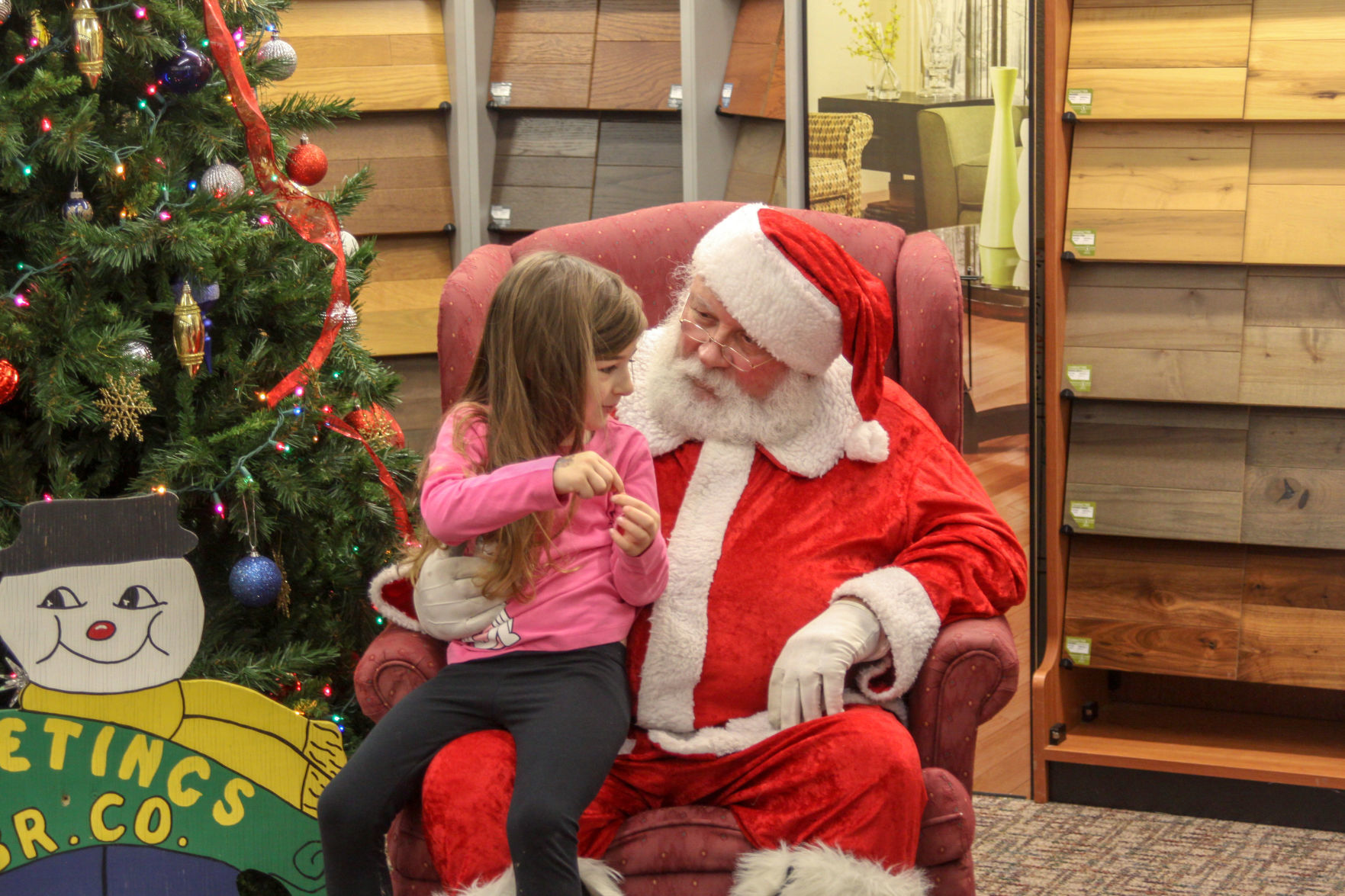Santa Claus comes to town